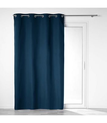 Rideau bleu marine 100% occultant black out 140x260cm - 140x260cm - Bleu marine