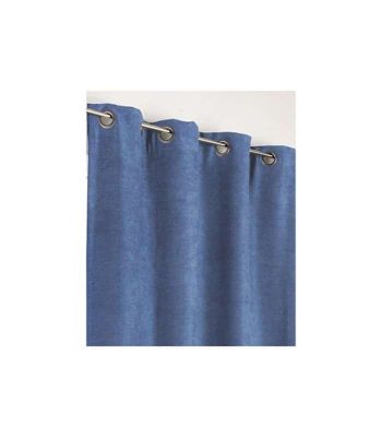 Rideau bleu Uni Phonique, Isolant, Thermique et Occultant - 140x260cm - Bleu
