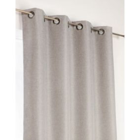 Rideau d'ameublement 100% occultant (140x240 cm - Gris clair)