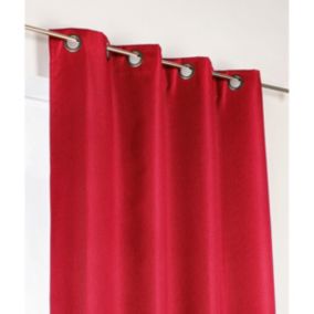 Rideau d'ameublement 100% occultant (140x240 cm - Rouge)