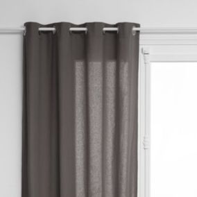 Rideau d'ameublement "Anjali" en Coton 135 x 240 cm Atmosphera - Anthracite