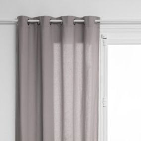 Rideau d'ameublement "Anjali" en Coton 135 x 240 cm Atmosphera - Gris clair