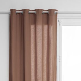 Rideau d'ameublement "Anjali" en Coton 135 x 240 cm Atmosphera - Taupe