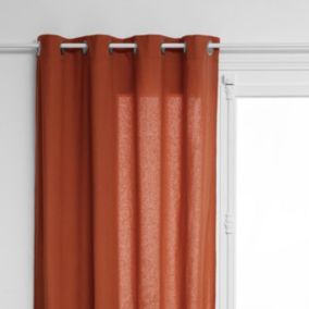 Rideau d'ameublement "Anjali" en Coton 135 x 240 cm Atmosphera - Terracotta