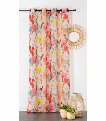 Rideau d'ameublement Coquelicot - 145x260cm - Rose