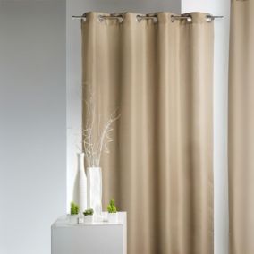 Rideau d'Ameublement en Bachette unie (140x250 cm - Taupe)