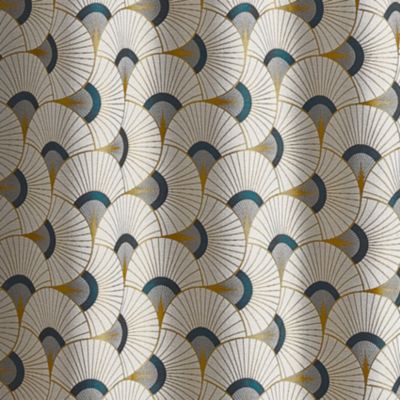Rideau d'ameublement en jacquard (140x260 cm - Jaune Ocre)