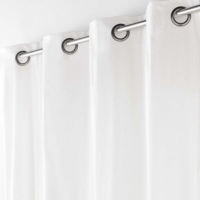 Rideau d'ameublement en poly/coton recyclé (135x180 cm - Blanc)