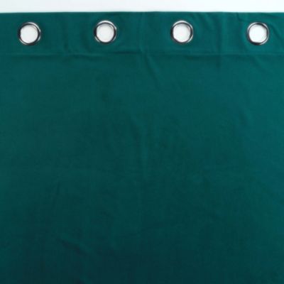 Rideau d'ameublement en velours reliefé (140x260 cm - Vert emeraude)