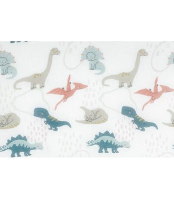 Rideau d'ameublement enfant "Dino" - 150x240cm - Blanc