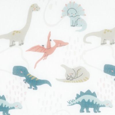 Rideau d'ameublement enfant "Dino" - 150x240cm - Blanc