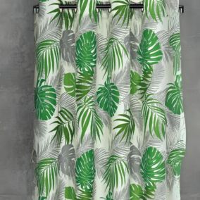 Rideau d'ameublement esprit tropical (140x180 cm - Vert)