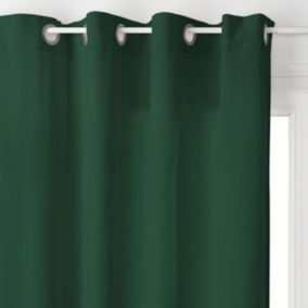 Rideau d'ameublement "Lilou" Effet velours 140 x 260 cm Atmosphera - Vert jade