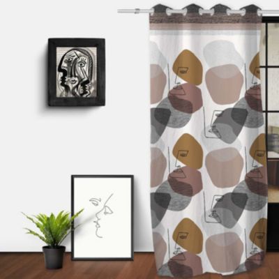 Rideau d'ameublement Modern (135x250 cm - Multicolore)