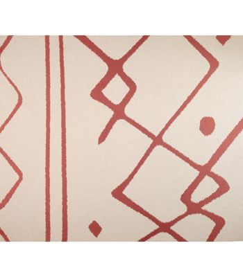 Rideau d'ameublement motifs ethniques "Nazca" - 140x260cm - Terre cuite
