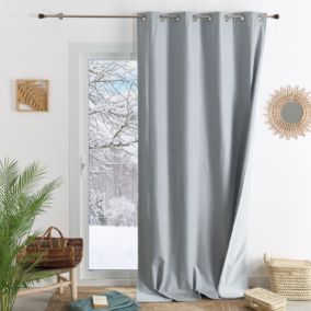 Rideau d'ameublement occultant polaire (140x260 cm - Gris clair)