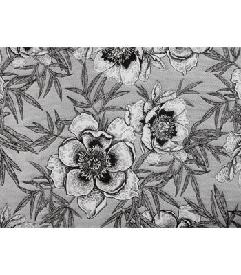 Rideau d'ameublement "Peonia" - 140x260cm - Gris