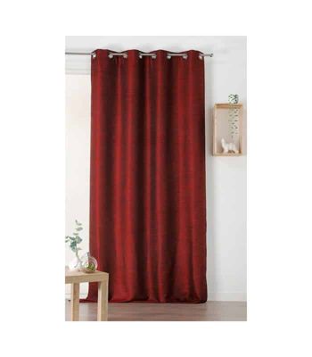 Rideau dépolluant rouge hermès - 135x240cm - Rouge