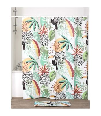 Rideau de douche 180 x 180 cm déco Back to Nature