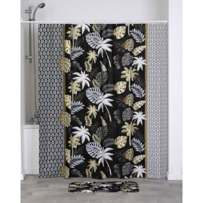 Rideau de douche 180 x 180 cm déco Gold Jungle
