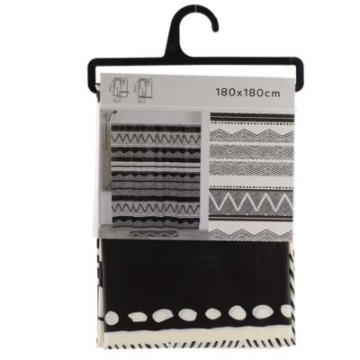 Rideau de douche 180 x 180 cm déco Tribal Lodge