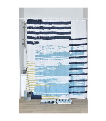 Rideau de douche 180 x 200 cm déco Bord de mer