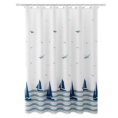 Rideau de douche 180x180cm, rideau de douche imperméable lavable avec crochets, adapté à la baignoire de douche