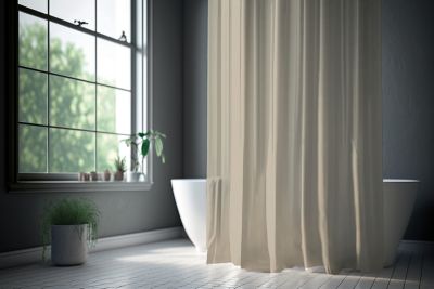 Rideau de douche 180X200 cm, beige, Future Home Ethnic