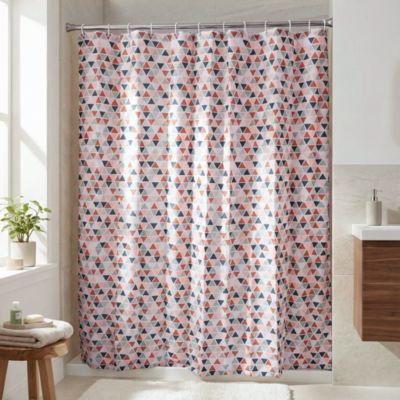 Rideau de douche 180x200 cm, terracotta, GoodHome Koros
