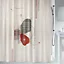 Rideau de douche à œillets 180x200 cm, terracotta, Teiva Spirella