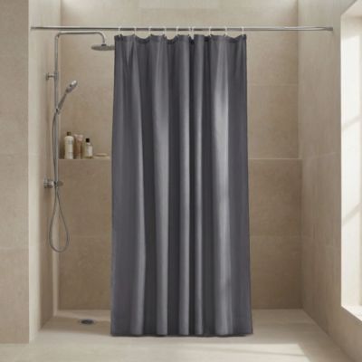 Rideau de douche Anthracite Koros 180 x 200 cm GoodHome