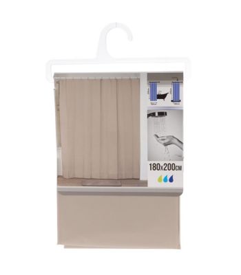 Rideau de douche Beige 180 x 200 cm