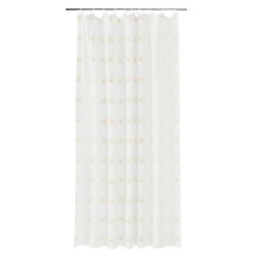 Rideau de douche blanc et or Mazu 180 x 200 cm GoodHome