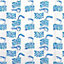 Rideau de douche en textile bleu 180 x 200 cm Mosaïc