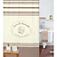 Rideau de douche en textile marron 180 x 200 cm Mosaïque
