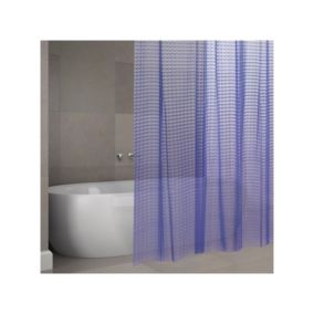 Rideau de douche EVA 3D 180x200cm QUALITE PREMIUM Violet  Anneaux inclus MSV