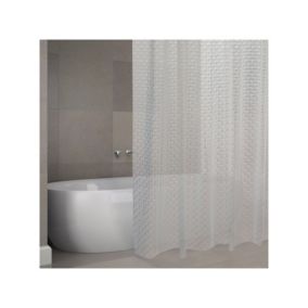 Rideau de douche EVA CORK 180x200cm QUALITE PREMIUM Transparent   Anneaux inclus MSV