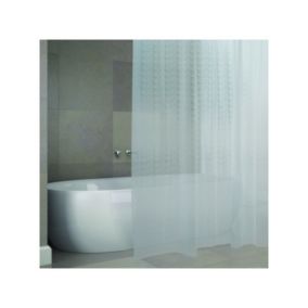 Rideau de douche EVA KERRY 180x200cm QUALITE PREMIUM Transparent  Anneaux inclus MSV