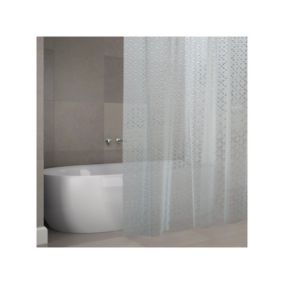 Rideau de douche EVA KOLDING 180x200cm QUALITE PREMIUM Transparent  Anneaux inclus MSV