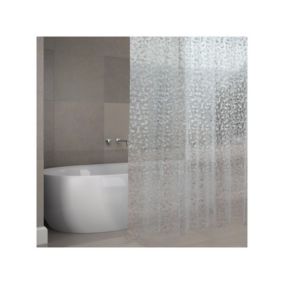 Rideau de douche EVA ODENSE 180x200cm QUALIE PREMIUM Transparent  Anneaux inclus MSV