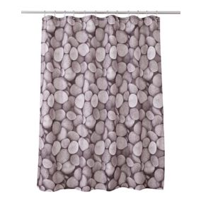 Rideau de douche galet Lunda 180 x 200 cm GoodHome