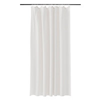 Rideau de douche GoodHome Elland L.200 x H.180 cm coloris blanc en lin et polyester