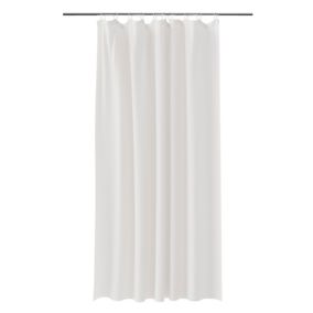 Rideau de douche GoodHome Elland L.200 x H.180 cm coloris blanc en lin et polyester