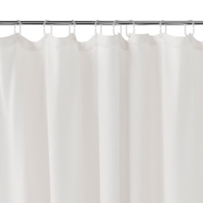 Rideau de douche GoodHome Elland L.200 x H.180 cm coloris blanc en lin et polyester