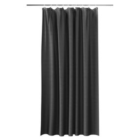 Rideau de douche noir Kina 180 x 200 cm GoodHome