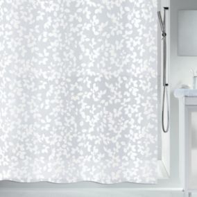 Rideau de douche PEVA BLATT 180x200cm Blanc Spirella