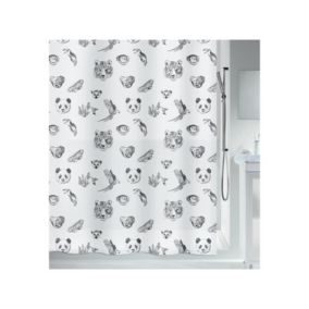 Rideau de douche PEVA KUAPA 180x200cm Motif Animaux Spirella