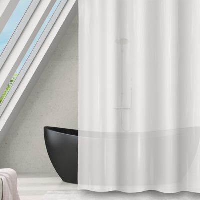 Rideau de douche PEVA ROMANA 180x180cm Blanc transparent MSV