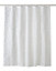 Rideau de douche plastique Peva blanc et argent décor feuille blanche 180 x 200 cm Ledava