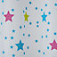 Rideau de douche plastique Peva multicolore décor étoilé 180 x 200 cm Bhama